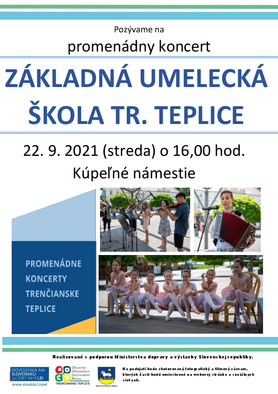Promenádny koncert: ZUŠ Trenčianske Teplice