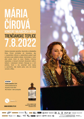 Hudobné leto: MÁRIA ČÍROVÁ - KONCERT NAJVÄČŠÍCH HITOV