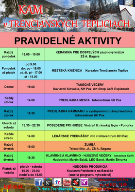 KAM v Trenčianskych Tepliciach - pravidelné aktivity
