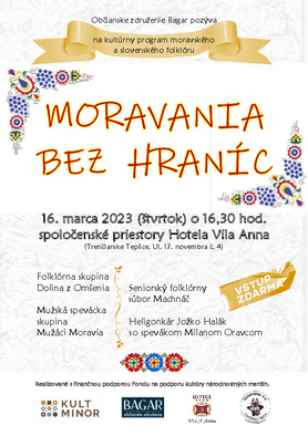 Moravania bez hraníc - kultúrny program moravského a slovenského folklóru