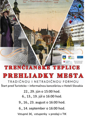 Prehliadky mesta Trenčianske Teplice - tradičnou i netradičnou formou