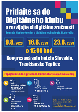 Seminár Moderný senior a digitálne technológie 21. storočia