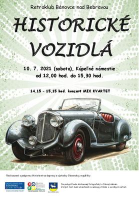 Historické vozidlá na Kúpeľnom námestí