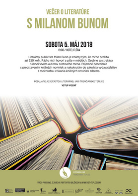 Literárna jar: Večer o literatúre s Milanom Bunom