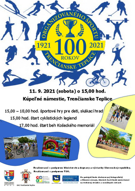 Podujatia pri príležitosti 100 rokov organizovaného športu Trenčianske Teplice