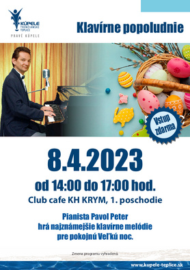 Klavírne popoludnie - pianista Pavol Peter