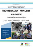 Prvý tohtoročný promenádny koncert: MIX-KVARTET