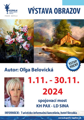 Výstava obrazov - autor: Oľga Belovická, 01.-30.11.2024
