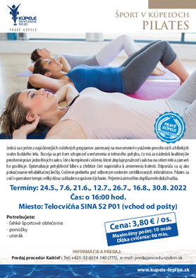 Pilates - cvičenie v telocvični Sina