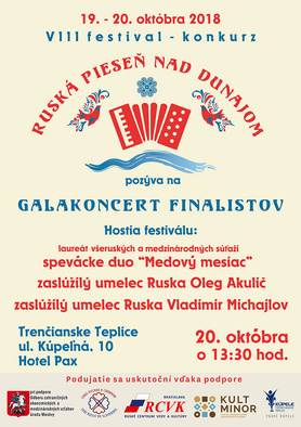 Festival Ruská pieseň nad Dunajom - Galakoncert finalistov