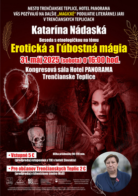 Beseda s Katarínou Nádaskou na tému - erotická a ľúbostná mágia