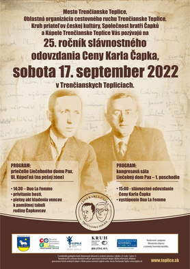 Slávnostné odovzdanie Ceny Karla Čapka - 25. ročník