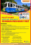 Pozvánka na oslavy 115 rokov prevádzky TREŽ