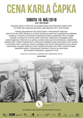 Literárna jar: Odovzdávanie Ceny Karla Čapka
