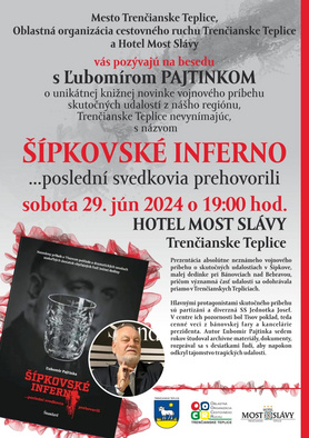 Šípkovské inferno - beseda s Ľubomírom Pajtinkom o knižnej novinke
