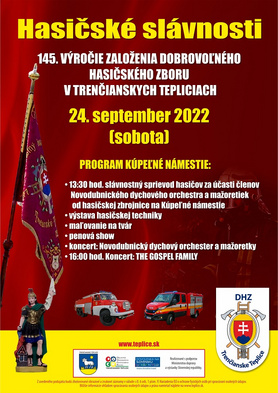 Hasičské slávnosti pri príležitosti 145. výročia založenia hasičského zboru