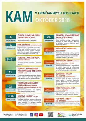 KAM v Trenčianskych Tepliciach - podujatia na Október 2018