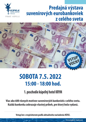 Predajná výstava suvenírových eurobankoviek z celého sveta