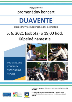 Promenádny koncert: Duavente - akordeónový orchester