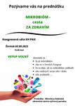 Prednáška cesta za zdravím - Mikrobióm