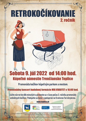 Retrokočíkovanie - promenáda kočíkov Kúpeľným parkom a mestom, 2. ročník