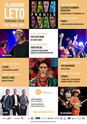 Program jubilejného 75. ročníka festivalu Hudobné leto, 01.07.-21.08.2021