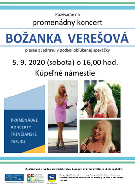 Promenádny koncert: Božanka Verešová - piesne z Jadranu