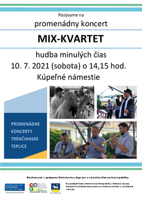 Promenádny koncert: MIX-kvartet - hudba minulých čias