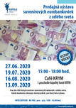 Predajná výstava suvenírových eurobankoviek z celého sveta