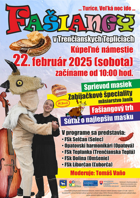 Fašiangy v Trenčianskych Tepliciach na Kúpeľnom námestí