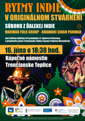 Rytmy indie v originálnom stvárnení súboru z ďalekej Indie