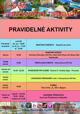 Pravidelné aktivity Trenčianske Teplice