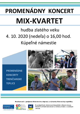 Promenádny koncert: Mix kvartet - hudba zlatého veku