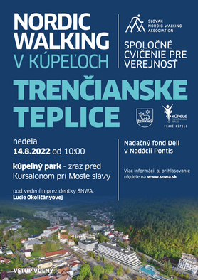 Nordic Walking v kúpeľoch - spoločné cvičenie pre verejnosť