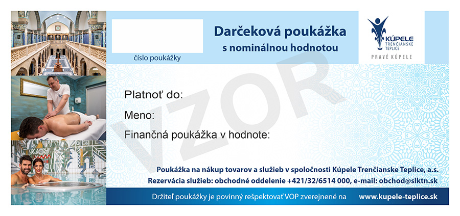 5_1 Poukazka na tovar a sluzby s nominalnou hodnotou predna strana Poukazka na tovar a sluzby s nominalnou hodnotou